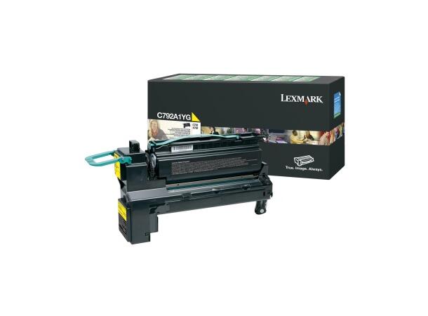 Toner LEXMARK C792A1YG 6K gul 